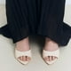 thumbnail image 3 of Mules Riekhany de tacón alto para mujer, sin cordones, punta puntiaguda, color blanco, 3 of 5