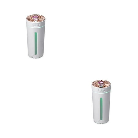 

Pero pio Air Humidifier Quiet Timing Auto-off USB Continuous/Intermittent Desktop Diffuser Portable Mist Maker Fogger Equipment Bedside White 2PCS