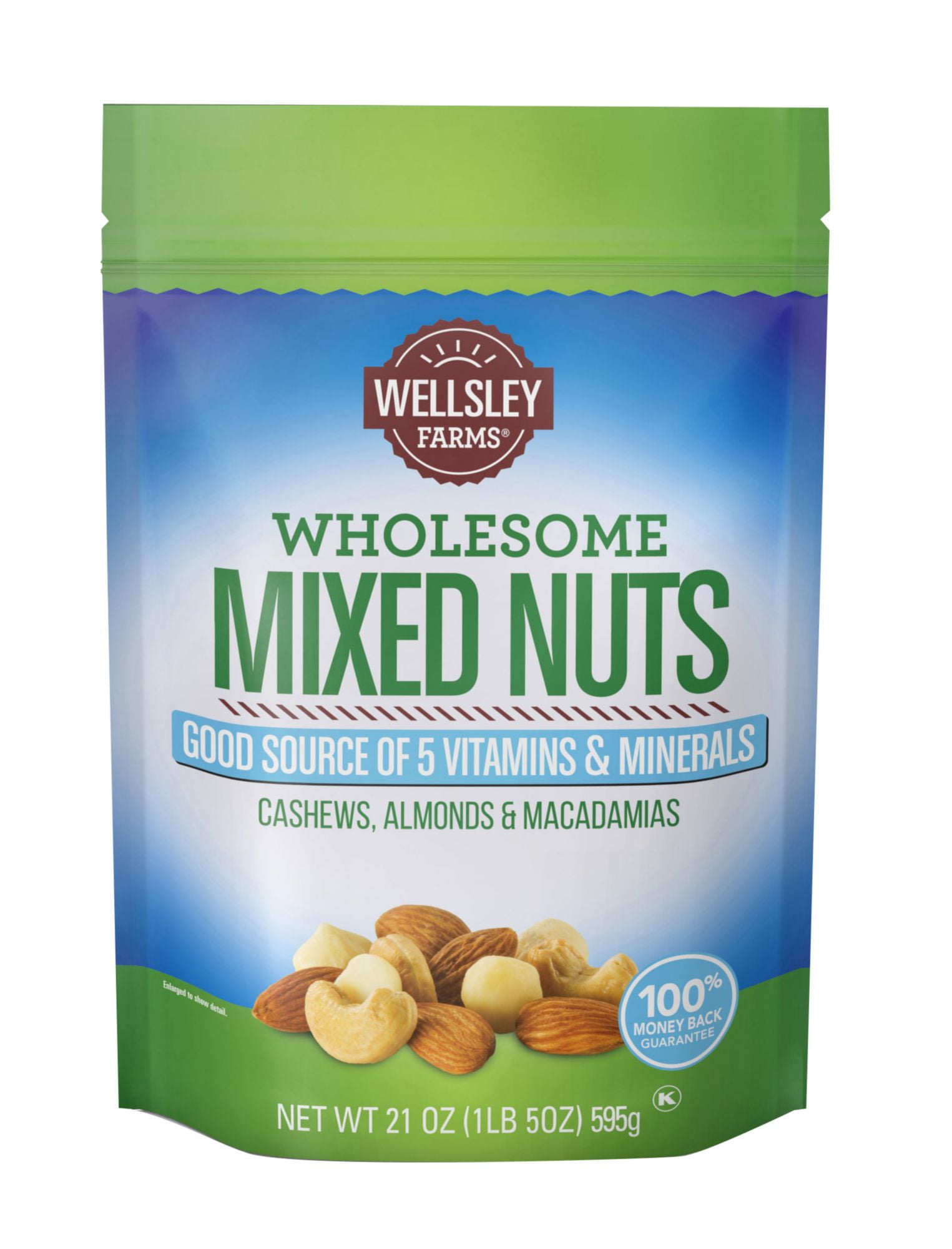 Wellsley Farms Wholesome Mixed Nuts, 21 oz.