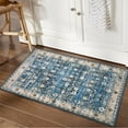 thumbnail image 7 of Haperlare Area Rug Vintage Floral Rug Non-Slip Rugs for Living Room Bedroom Kitchen Dining Room, 2' x 3' Blue Brown, 7 of 7