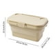 thumbnail image 3 of Caja de Almacenamiento de Plástico Plegable, Multifuncional, Resistente Al Agua, con Asa Oculta, Diseño de Sobremesa Portátil de Gran Capacidad En Caqui, Gris y Verde Militar., 3 of 6