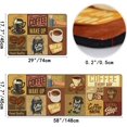 thumbnail image 2 of Kitchen Rug Set Vintage Cafe Coffee Theme Anti Fatigue Kitchen Mats 2 Piece Floor Mat,Non-Slip Comfort Standing Mat for Dining Room Laundry Room Office…, 2 of 6