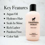 Pete & Pedro HYDRATE – Hydrating Moisturizing Argan Oil Shampoo, 8.5 oz.
