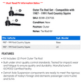 thumbnail image 2 of Outer Tie Rod Set - Compatible with 1987 - 1991 Ford Country Squire 1988 1989 1990, 2 of 2