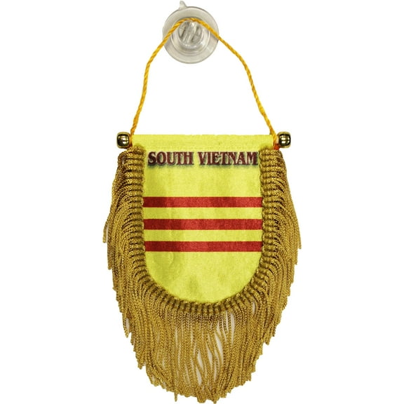 South Vietnam (Plain) Window Hanging Flag (Shield)