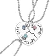 thumbnail image 1 of Collar de amistad a juego con forma de corazón de 3 piezas, regalo de joyería, colgante --- Código de producto 55282, 1 of 3
