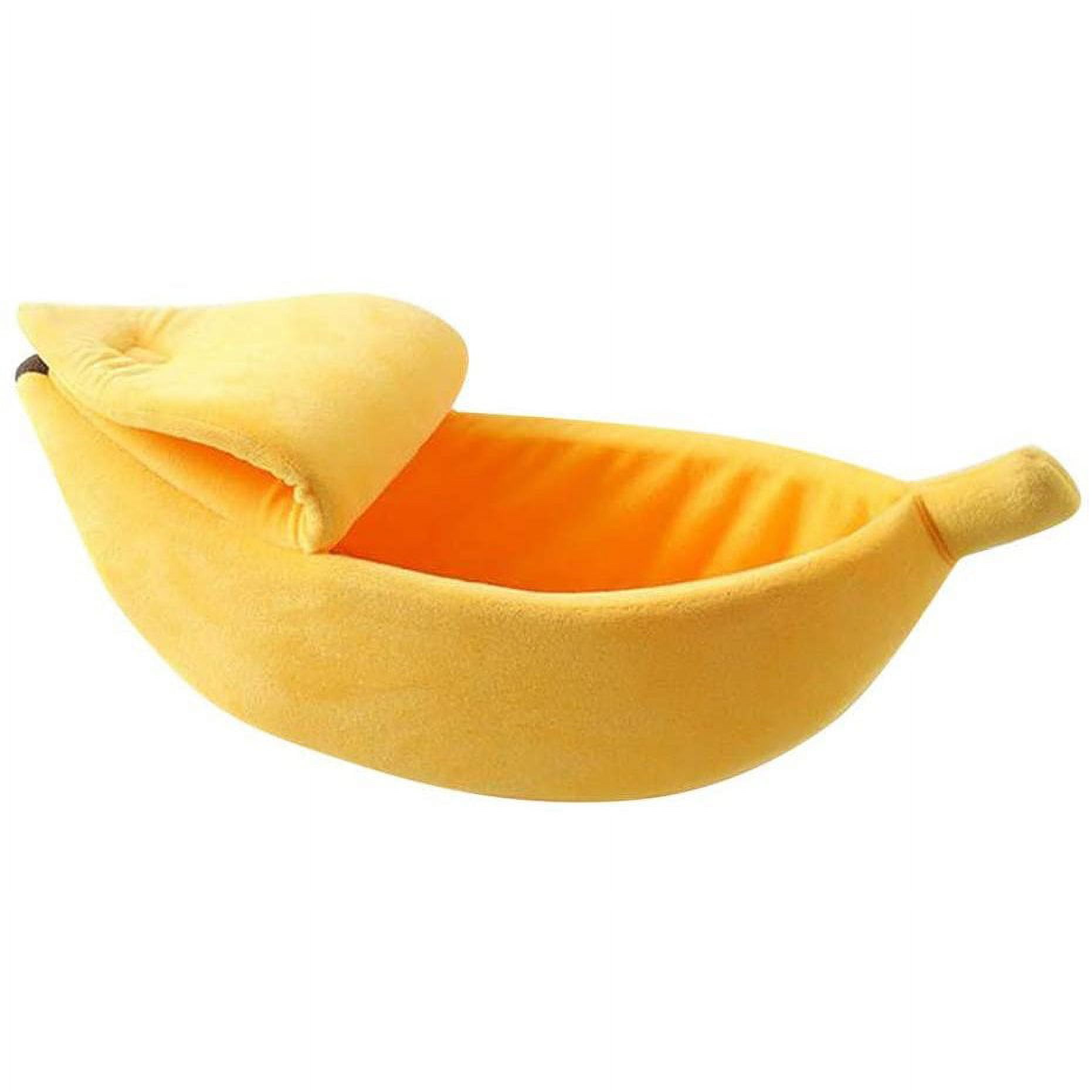 Creative Banana Shape Dog Cave, Warm Cat Cave, Dog Bed, Cat Basket, Dog Basket, Insulation Dog Blanket For Indoor Outdoor Winter Festival, House Nest, Yellow
