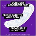 thumbnail image 2 of Servilletas sanitarias Kotex Natural Balance Overnight Maxi, 2 of 4