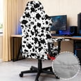 thumbnail image 6 of Whosucclay Cow Print Gaming Chair Cover with Armrest Covers 4 Pieces Stretch Racing Computer Chair Slipcover Set Washable Rotating Desk Chairs Protector Cover, 6 of 8
