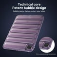 thumbnail image 3 of SaniMore for iPad 10.2 inch 9th/8th/7th Generation (2021/2020/2019) Back Case, 3D Down Jacket Fashion Design for Girls Women Drop Resistant Shockproof Heavy Duty Ptotective Case, Purple, 3 of 7