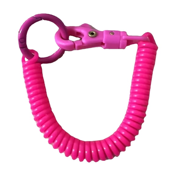 GJX Retractable Keychain Alloy Key Holder Colors Key Chain for Backpack Stretchy Spirals Keyring Coil Spring Keychain
