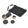 thumbnail image 4 of Matsuzay Kit de lentes con clip para cámara de teléfono inteligente universal 3 en 1 Lente ojo de pez de 180 ° Lente gran angular 0,67X Type10 NO10, 4 of 6