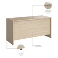 thumbnail image 3 of Studio C 60W x 24D Credenza Desk in Natural Elm - Engineered Wood, 3 of 8