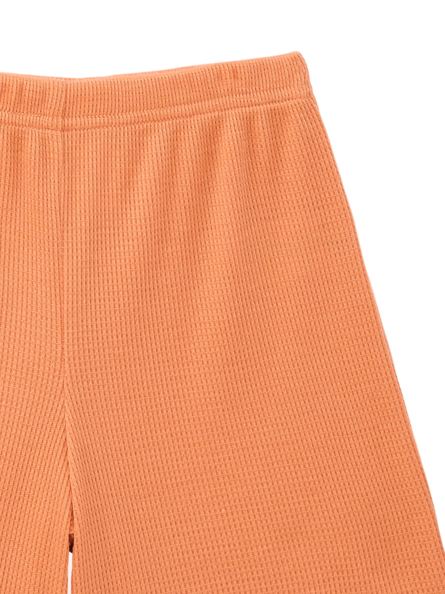Wonder Nation Boys Waffle Knit Short Sleeve Top and Shorts Pajama Set, 2-Piece, Sizes 4-18