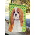 thumbnail image 2 of Carolines Treasures SC9314CHF 40 x 40 In. Cavalier Spaniel St. Patricks Day Shamrock Portrait Flag Canvas, House Size, 2 of 4