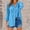 Sky Blue, variant on Sakmal Business Casual Going Out Tops for Women Green Button Down Tops Long Sleeve Plain V Neck Tops for Women