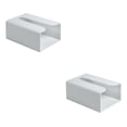 thumbnail image 1 of Injueey Caja de pañuelos de baño montada en la pared Caja de almacenamiento de papel de cocina Organizador de servilletas de baño sin gris 2piezas, 1 of 6