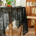 thumbnail image 7 of Black French Luxurious Lace Hollow out Rectangle Tablecloth for Dining Table Or Coffee Table Decorative Cover Cloth, 7 of 7