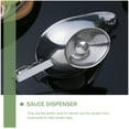thumbnail image 3 of 2 Pcs Récipient à Sauce Bateau en Acier Inoxydable Tasse à Sauce en Métal Récipient à Sauce, 3 of 5