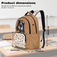 thumbnail image 2 of Xoenoiee Cocker Spaniel Dog Paw Bone Heart Print Backpack with Lunch Bag for Girls School Bag with Pencil Case Water Bottle Sleeve Kindergarten Bookbag Rucksack Elementary Preschool Toddler Knapsack, 2 of 7