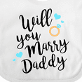 thumbnail image 4 of Inktastic Will You Marry Daddy-ring Boys or Girls Baby Bib, 4 of 4