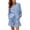 Sky Blue, variant on Arlun 2 Piece Sets for Women Breathable Linen V-Neck Long Sleeves Button down Shirts and Wide Leg Shorts Set 2026 Fashion Solid Color Summer Vacation Beach Outfits White XL