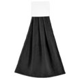 thumbnail image 7 of Haosy 2 Pack Kitchen Wash Cloths with Hanging Loops Absorbent Absorbent Quick Drying Hand Towels, Black, 7 of 7