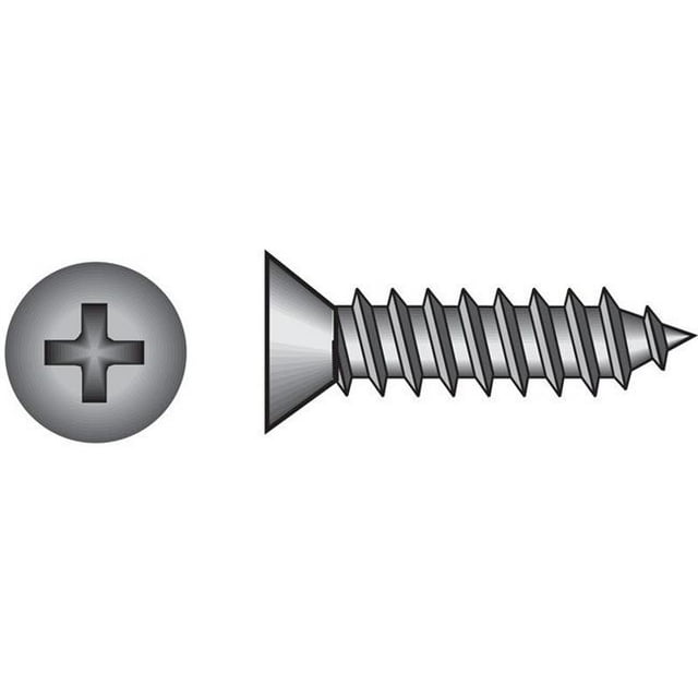 6 x 0.63 Po. Phillip Tôle Plate Vis Métal Zinc