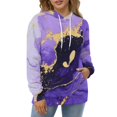 thumbnail image 4 of Purple Gold Marble Art-3 3D Print Hoodie Men Women Autumn Thin Pullover Sweatshirt Vintage Streetwear Tops, 4 of 6