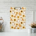 thumbnail image 3 of GZHJMY Sunflower Shiba Inu Dog Clipboard Plastic Clipboard A4 Standard Letter Size 9" x 12.5" with Low Profile Metal Clip Decorative Clip Boards for Office Classroom Teachers Students, 3 of 6