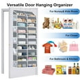thumbnail image 6 of Over the Door Organizer 5 Tiers,FiveBox 88lbs Extra Large Over the Door Storage of 10 Compartments & 10 Mesh Pockets,Heavy Duty Behind Door Hanging Organizer for Bedroom Closet Bathroom Pantry,Gray, 6 of 7