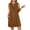 Brown, variant on RYDCOT Womens Summer Dresses Casual Sundresses Sleeveless Self Tie Front Pleated Tank Dress with Pockets Swing Beach Vacation Dress 2025 Brown