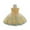 Yellow, variant on Toddler Girls Sleeveless Flower Embroidered Tulle Party Dress Elegant Princess Gown for Birthday Wedding Pageant