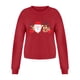 thumbnail image 4 of Sudaderas cortas estampadas de manga larga informales para mujer a la moda navideña Pompotops  gfhjh8484, 4 of 4