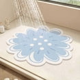 thumbnail image 4 of CHENMEI Mat Round Shower Mat Flower Mat for Inside Shower PVC Loofah Bathroom Floor Mat Non Slip Bathmat Mould Shower Mat with Drain Quick Drying, 4 of 8