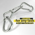 thumbnail image 4 of dimok Heavy Duty Carabiner Clips Stainless Steel Spring Snap Hook Set - Camping Swing Boating Hammock Hiking 3 1/2 Inch, 4 of 8