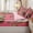 Animal 04, variant on Erosebridal Chic Swan Zipper Twin Comforter Sets with Fitted Sheet and 2 Pillowcases for Girls, Watercolor Animal Zipper Bedding Set, Pink Reversible