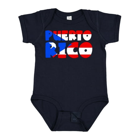 

Inktastic Puerto Rico Flag in Text Gift Baby Boy or Baby Girl Bodysuit