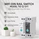 thumbnail image 2 of DC WIFI Disyuntor Inteligente 63A Riel DIN para Hogar Inteligente Interruptor de Control Remoto Inalámbrico por Aplicación Negro, 2 of 7