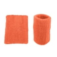 thumbnail image 5 of Unique Bargains Pair Sweat Absorbing Wrist Sweatbands Athletic Cotton Terry Cloth Orange 8x10cm, 5 of 6