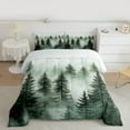 thumbnail image 3 of Manfei Rustic Pine Tree Queen Comforter Set, Rustic Nature Scenery Bedding Sets, Teens Adult Men Women Reversible Bedding Comforter Set, Luxury Bedroom Decor, 3 Pieces, 3 of 9
