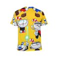 thumbnail image 6 of Cuphead T-Shirts for Men Women, Anime Short Shirts, Unisex Short Sleeve Tops, Crew Neck Tee Shirts, S-4XL, 6 of 8