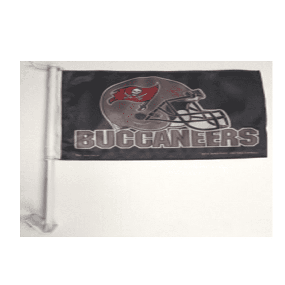 Tampa bay Buccaneers black Heavy Duty Single Sided Car Flag