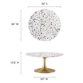 thumbnail image 5 of Lippa 36" Round Terrazzo Coffee Table, 5 of 6