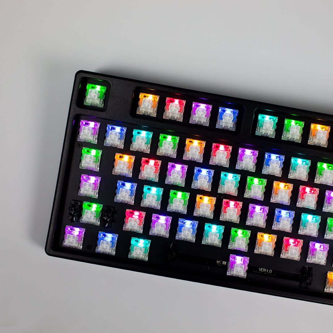 Blackhawk Hotswappable Tenkeyless with USB-C Bluetooth and RGB Mechanical Keyboard Kit