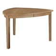 thumbnail image 3 of Natural Rustic Wood 6pc Dining Set in Counterheight with Beige Linen Chairs, 3 of 5