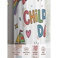 thumbnail image 6 of Children's Day Sheer Curtains 2 Panels Set Cartoon Sun Castle Boat Truck Leather Ball Love Sheer Window Curtains Light Filtering Rod Pocket Voile Drapes for Bedroom Living Room 52"x54", 6 of 9