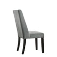 thumbnail image 4 of Pemberly Row Transitional Upholstered Wood Dining Chair in Gray (Set of 2), 4 of 6