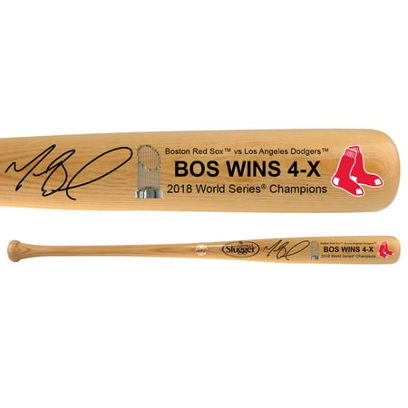 Mookie Betts Boston Red Sox 2018 MLB World Series Champions Autographed Louisville Slugger Blonde Logo Bat - Fanatics Authentic