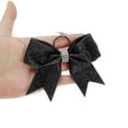 thumbnail image 4 of Unique Bargains 1 Pc Fashion Leather Bow Handbag Charm Bag Accessories Black, 4 of 5